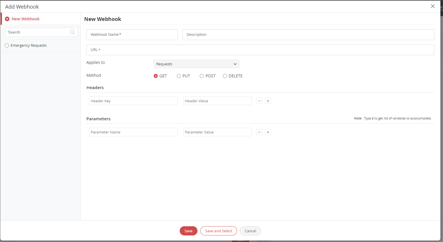 Add Webhook